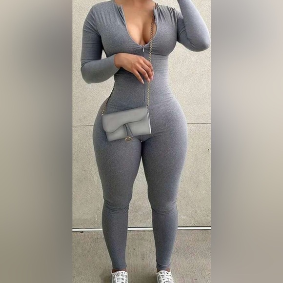 SHEIN Pants - SHEIN Charcoal Women's Jumpsuit